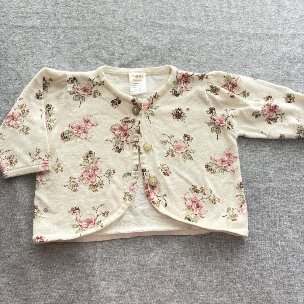 Gymboree Vintage Fancy Cardigan Sweater 6-12M MINT